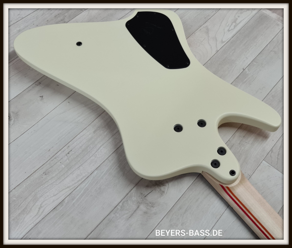 Dingwall D-Roc Custom Shop 5-String, 3 Pickups, Custom Color Creme White/70's Striping Gloss